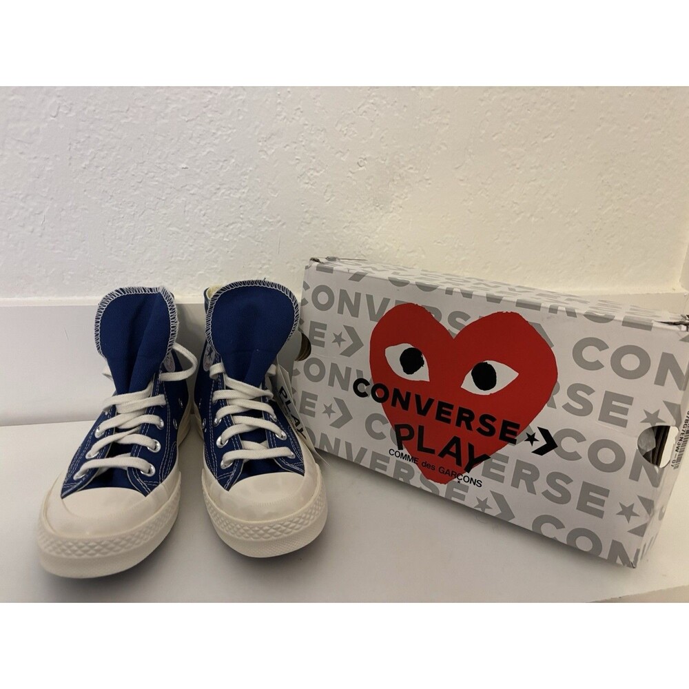 Converse CDG PLAY Chuck 70 Blue Quartz Women’s Size 6 Men’s 4 Brand New